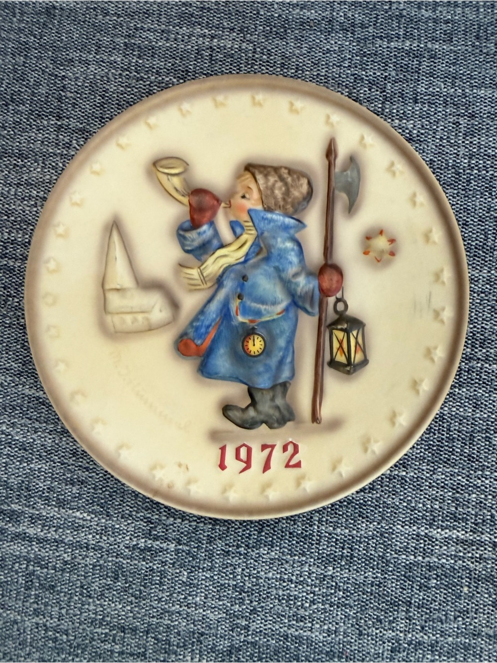 1972 Hummel Collector Plate — Boy in Blue Coat